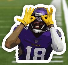 Justin Jefferson Sticker NFL Decal | 2” | Vikings picture