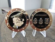 US Navy Chief USN CPO Popeye Chief Petty Officer Ask The Chief Challenge Coin picture