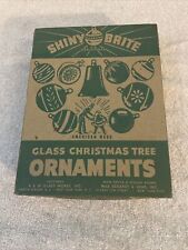 Shiny Brite EMPTY BOX ONLY for 1 dozen ornaments Uncle Sam  vntg NICE  picture
