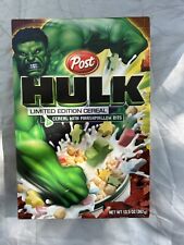 2003 Hulk Post Limited Edition Cereal Box Empty Marvel Character picture