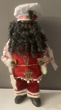 North Pole Trading Co Black African American Santa Claus 18