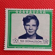 Ted Donaldson 1947 Hollywood Screen Movie Stars Stamp Trading Card picture