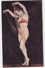 Risqué Postcard sized Arcade Card Color, decent condition, MFG in USA picture