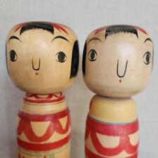 Traditional Kokeshi Doll Set Of 2, Approx. 20.5Cm picture