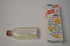 Vintage Adam's Pure Lemon Extract Glass Bottle & Box Kitchen Retro Kitschy picture