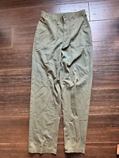Vintage Military Pants Men’s 34x33 Utility Trousers U.S. Army Olive Green 1980's picture