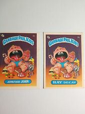 1985 Topps Series 1 Garbage Pail Kids 2a Junk food John And 2b Ray Decay picture