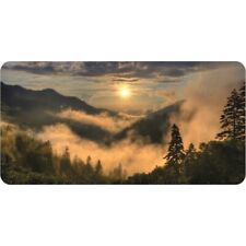 smoky mountains #2 sunset nature landscape photo metal license plate usa made picture