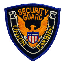 Vintage Obsolete Genuine UNION CARBIDE SECURITY GUARD Old Company Employee PATCH picture