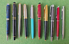 Nice Lot Of 10 Quality Ballpoint Pens. Waterman, Parker, Sheaffer, Etc  picture