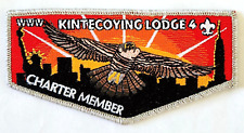 Lodge 4 Kintecoying S1 2013 Charter Member First Flap Pocket Flap  OA  BSA picture