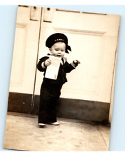 Vintage Photo 1944, Baby dressed as sailor, Father serving Navy WW2, C, 4.5x3.5 picture