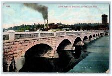 1909 John Street Bridge Appleton Wisconsin WI Antique Posted Postcard picture