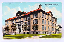 Butler PA High School House Building Pennsylvania Town Antique Postcard picture