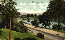 One of Our Fine Drives Toledo Ohio Divided Postcard c1909 picture