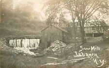 Postcard RPPC Photo New York Saw Mill Occupation 1909 23-561 picture