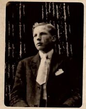 1908 WELL DRESSED YOUNG MAN TIOGA PENNSYLVANIA PHOTO RPPC POSTCARD 38-18 picture