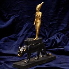 Authentic Tutankhamun Statue on Leopard - Exquisite Egyptian Artifact, Pharaonic picture