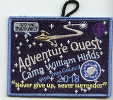 Camp Hinds 2018 Adventure quest summer Camp Patch.  Benefit Listing picture