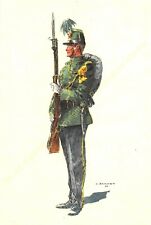 Illustration J.Demart Militaria Belgium Chasseurs Walk 1914 picture