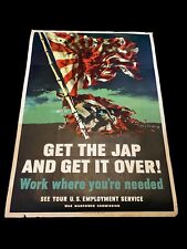 Original WW2 Poster - World War 2 - WWII Saalburg 1945 Propaganda Poster picture