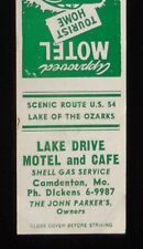 1950s Lake Drive Motel and Cafe Shell Gas John Parker Route 54 Camdenton MO MB picture