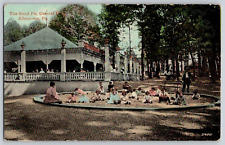 Antique Postcard~ The Sand Pit~ Central Park~ Allentown, Pennsylvania picture