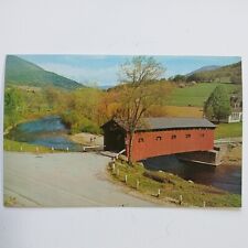 Postcard Covered Wood Bridge West Arlington Vermont Green Mountains VT Unposted  picture