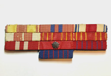 FORMER SFRJ YUGOSLAVIA JNA ARMY RIBBON BARS WITH SILVER STAR PIN 1941 picture