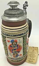 Vintage Thewalt Peter Dumler Beer Stein Relief Playing Cards Limited Edition picture