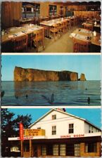 PERCE, Quebec Canada Postcard BIARD'S RESTAURANT Multi-View c1960s Unused picture