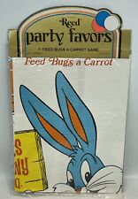 Vintage Bugs Bunny Party Favor Game Feed Bug A Carrot C.A. Reed NOS Sealed picture