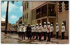 Postcard Chief Justice of Bahamas Inspecting the Guard Nassau, Bahamas picture