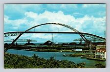 Ashtabula OH-Ohio, Ashtabula Harbor, Lake Erie Harbor, Vintage Souvenir Postcard picture