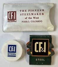 Vtg CF&I Steel Colorado Fuel & Iron Magnet Matchbook Lot picture