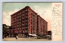 Chicago IL-Illinois, Plaza Hotel, Advertising, Antique Vintage c1907 Postcard picture