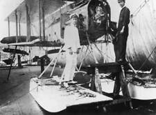 Maurice E A Wright preparing his seaplane Greece 1916 OLD PHOTO picture