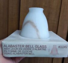 Alabaster Bell Glass Lamp Shade Cloche picture