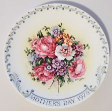 Vintage Crown Staffordshire Plaque Bouquet 1975 Mother's Day Bone China Limited picture