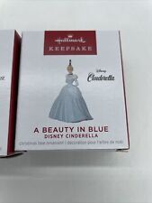 New 2022 Hallmark Keepsake Miniature Ornament Cinderella Beauty in Blue NIP picture