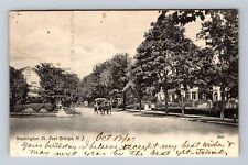 East Orange NJ-New Jersey, Scenic View Of Washington St, Vintage c1907 Postcard picture