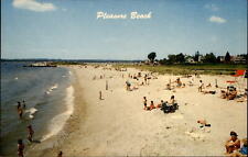 Pleasure Beach Waterford Connecticut CT ~ unused 1950s vintage postcard picture