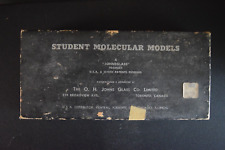 Vintage Antique Student Molecular Models Set Wood Metal John Glass Science picture