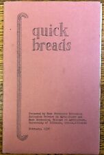 Quick Breads 1938 University of Illinois Home Economics Baking Booklet picture