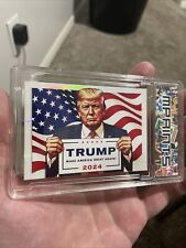 SLABBED Limited Edition Donald Trump Refractor Border Trading Card By MPRINTS picture