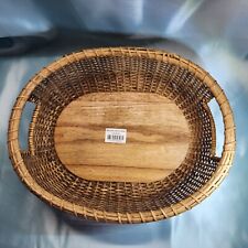 Nantucket Stonewall Kitchen Oval Wood bottom Basket picture