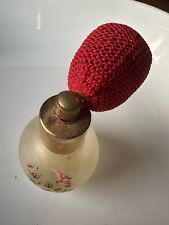 Vintage Frosted Glass Perfume Bottle DeVilbiss Atomizer MCM picture