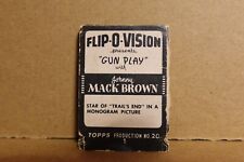 1949 Topps Flip-O-Vision 20 Western GUN PLAY w Johnny Mack Brown Trails End Star picture