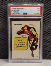 1967 Marvel Super Hero Stickers #10 IRON MAN - MCU - PSA 1 POOR - LOW TOTAL POP picture
