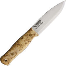 Casstrom Lars Falt Bushcraft Curly Birch Sleipner Fixed Blade Knife 11804 picture